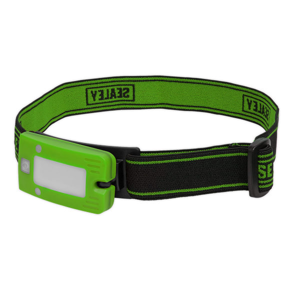 Sealey LED360HTG Rechargeable Head Torch 2W COB LED Auto-Sensor Green