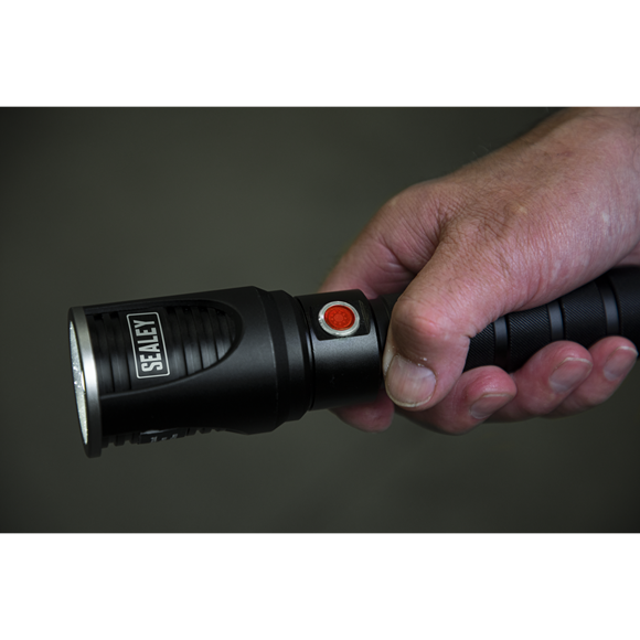 Sealey LED4491 Aluminium Torch 5W CREE* XPG LED Adjustable Focus Rechargeable with USB Port