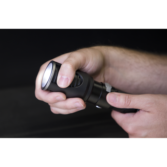 Sealey LED4493 Aluminium Torch 20W CREE* XHP50 LED Adjustable Focus Rechargeable with USB Port