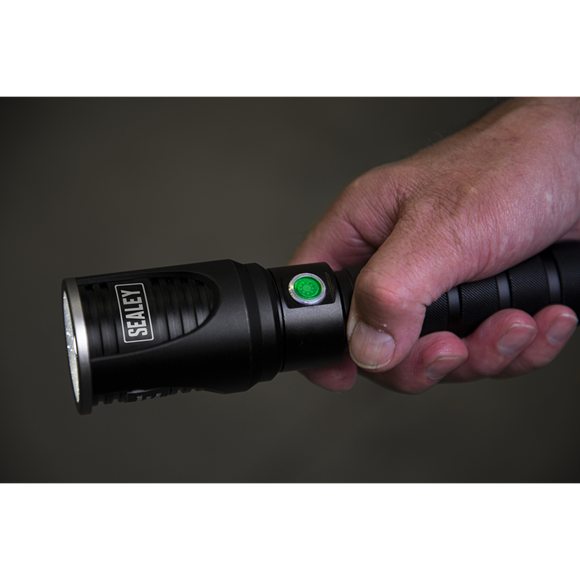 Sealey LED4494 Aluminium Torch 60W COB LED Adjustable Focus Rechargeable with USB Port