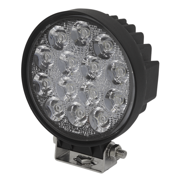 Sealey LED4R Round Work Light with Mounting Bracket 42W SMD LED