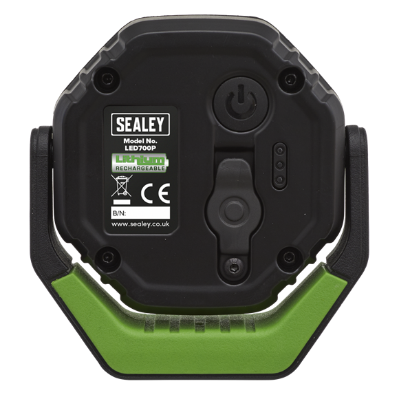 Sealey LED700P Rechargeable Pocket Floodlight with Magnet 360° 7W COB LED - Green
