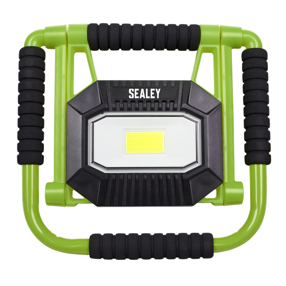 Sealey LEDFL20W Rechargeable Portable Fold Flat Floodlight 20W COB LED Lithium-ion
