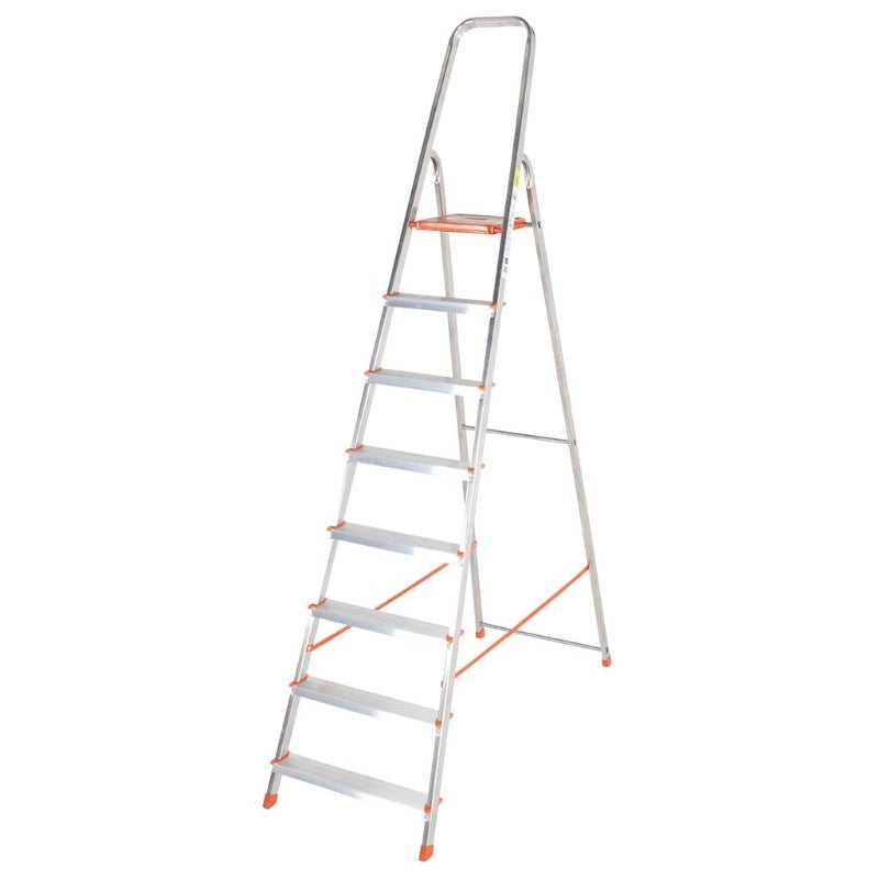 TB Davies 1212-008 8 Tread Light-Duty Platform Step Ladder