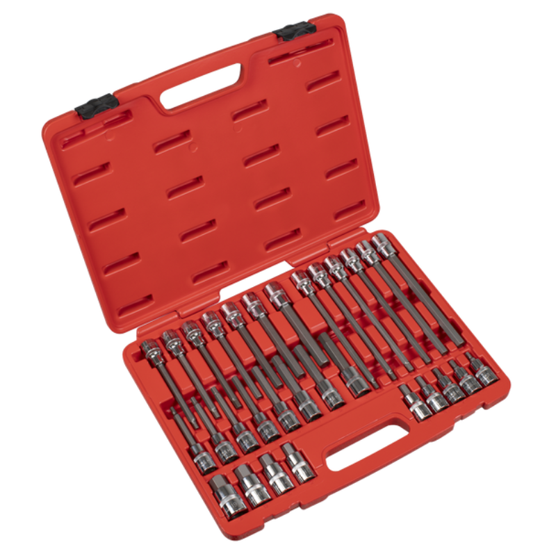 Sealey AK2196 30 Piece 1/2" Sq. Drive Hex Socket Bit Set
