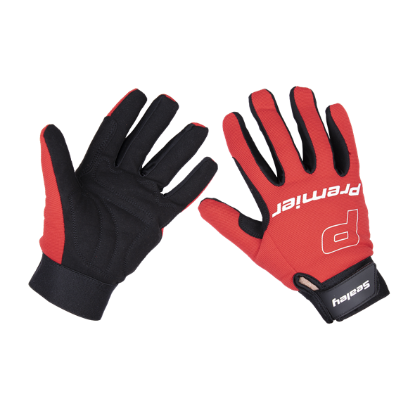 Sealey MG796XL Premier Mechanic's Gloves Padded Palm - Extra-Large Pair