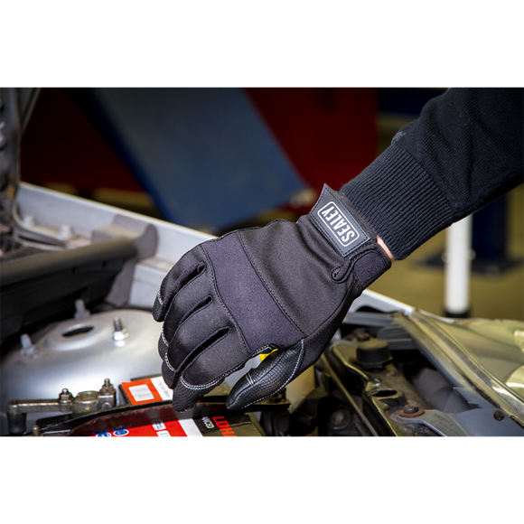 Sealey MG798L Mechanic's Gloves Light Palm Tactouch - Large
