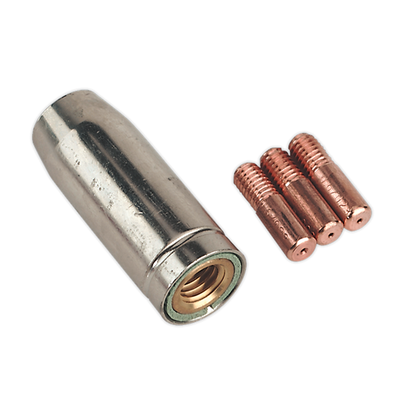 Sealey MIG953 Conical Nozzle x 1 Contact Tip 0.6mm x 3 MB14