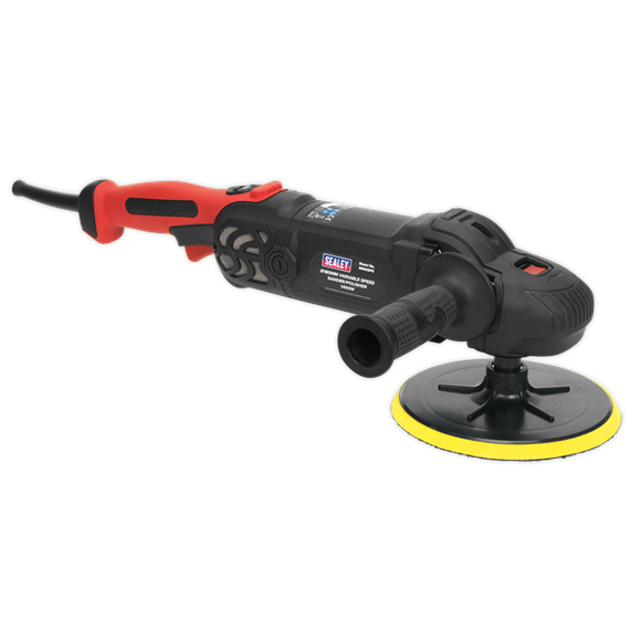 Sealey MS925PS 180mm Rotary Variable Speed Sander/Polisher 1400W/230V