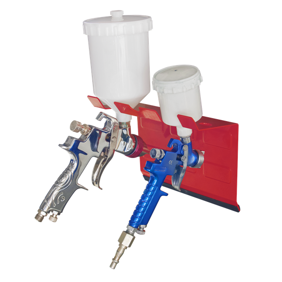 Sealey MSH03 Magnetic Spray Gun Holder - 2 Gun