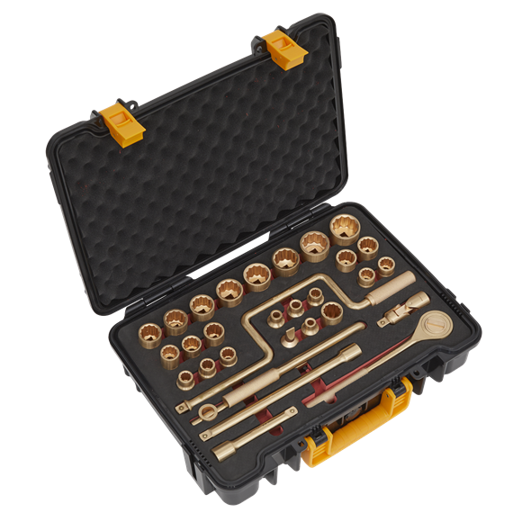 Sealey NS039 Socket Set 31pc 1/2"Sq Drive - Non-Sparking