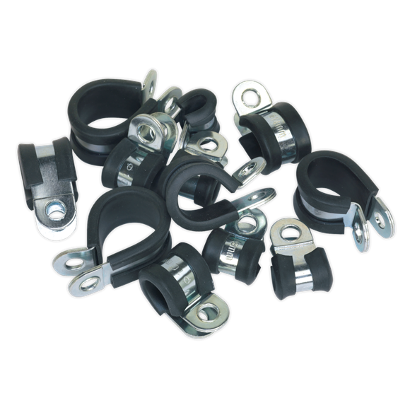 Sealey PCJASS P-Clip Rubber Lined Assortment 60pc