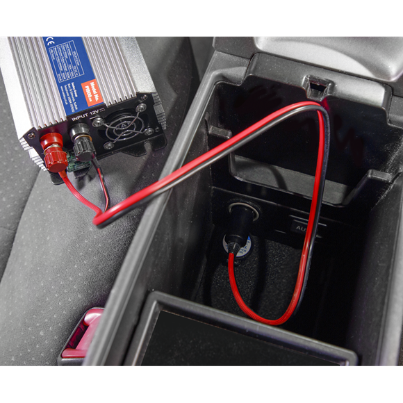 Sealey PI500 Power Inverter 500W 12V DC - 230V 50Hz