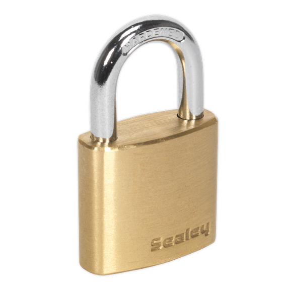Sealey PL100 Brass Body Padlock 30mm