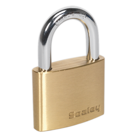 Sealey PL102 Brass Body Padlock 50mm