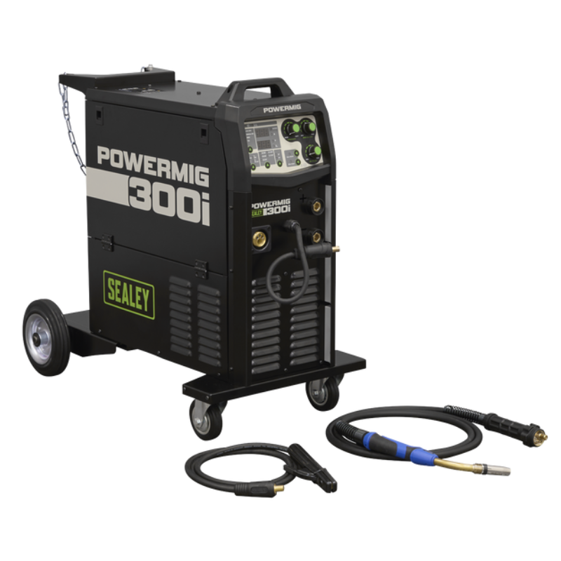 Sealey POWERMIG300i 300A Professional Gas/Gasless MIG/TIG/MMA Inverter Welder 400V 3ph
