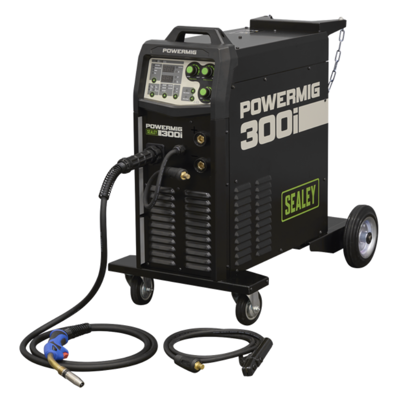 Sealey POWERMIG300i 300A Professional Gas/Gasless MIG/TIG/MMA Inverter Welder 400V 3ph