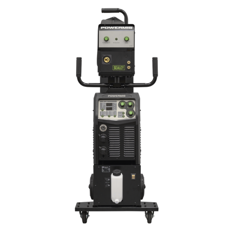 Sealey POWERMIG500Wi 500A Professional Gas/Gasless MIG/TIG/MMA Inverter Welder with Portable Wire Feeder & Water Cooler 400V 3ph