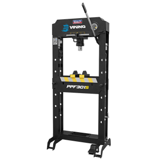 Sealey PPF301S Viking Air/Hydraulic Press 30 Tonne Floor Type with Sliding Ram and Foot Pedal