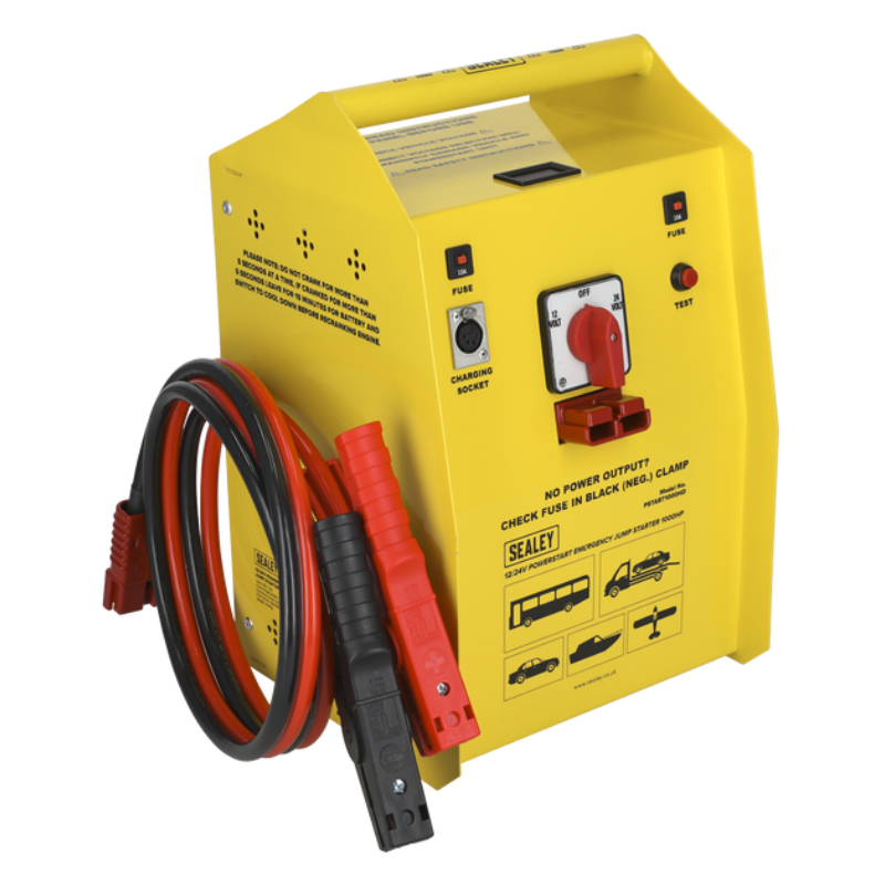 Sealey PSTART1000HD PowerStart Emergency Heavy-Duty Jump Starter 1000hp Start 12/24V