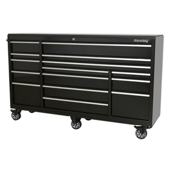 Sealey PTB183015 Rollcab 15 Drawer 1845mm Heavy-Duty Black
