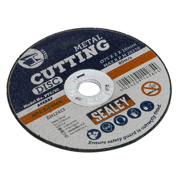Sealey PTC/3C Cutting Disc Ø75 x 2mm 10mm Bore