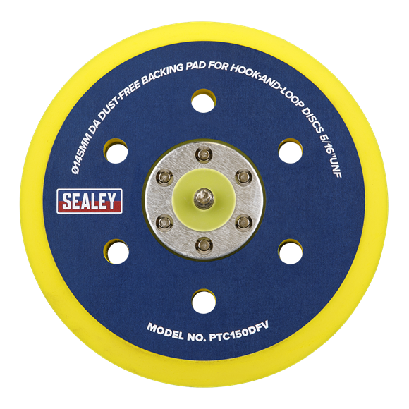 Sealey PTC150DFV DA Dust-Free Backing Pad for Hook-and-Loop Discs Ø145mm 5/16"UNF
