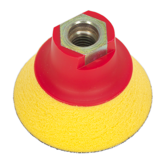 Sealey PTCBPV4S 75mm Hook-and-Loop Ultra-Soft Backing Pad M14 x 2mm