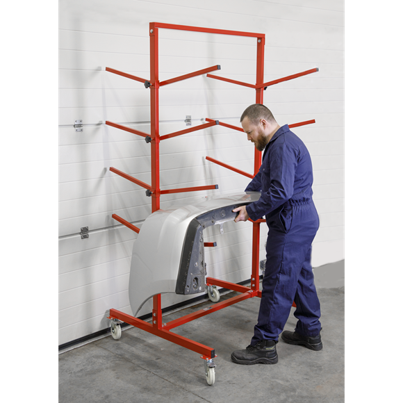 Sealey RE55 Bumper Rack Double-Sided 4-Level