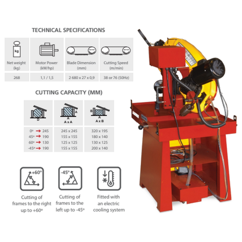 Starrett S3715NG-Q2 400V Bandsaw