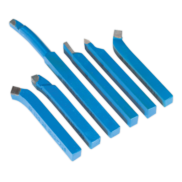 Sealey AK1122 Lathe Turning Tool Set 10mm x 10mm 6pc