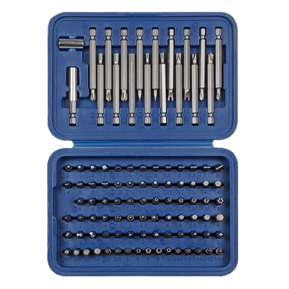 Sealey AK2099 Power Tool/Security Bit Set 99pc Long & Short