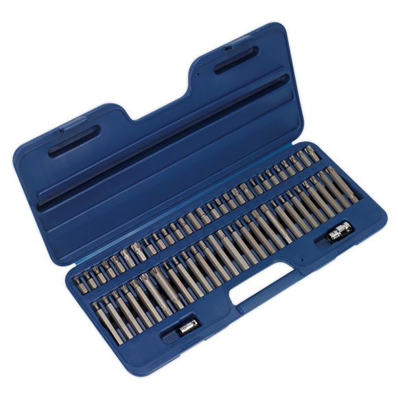Sealey AK21956 Security TRX-Star*/Hex/Ribe/Spline Bit Set 56pc 3/8" & 1/2"Sq Drive