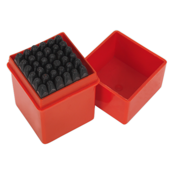 Sealey AK8296 Letter & Number Punch Set 36pc 2.5mm