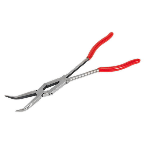 Sealey AK8592 Needle Nose Pliers 45° Double Joint Long Reach 335mm