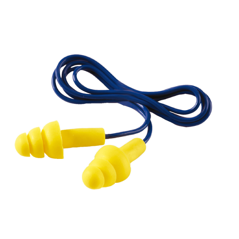 3M E-A-R Ultrafit Earplugs, 32 dB, Corded, UF-01-000 - 50 Pairs