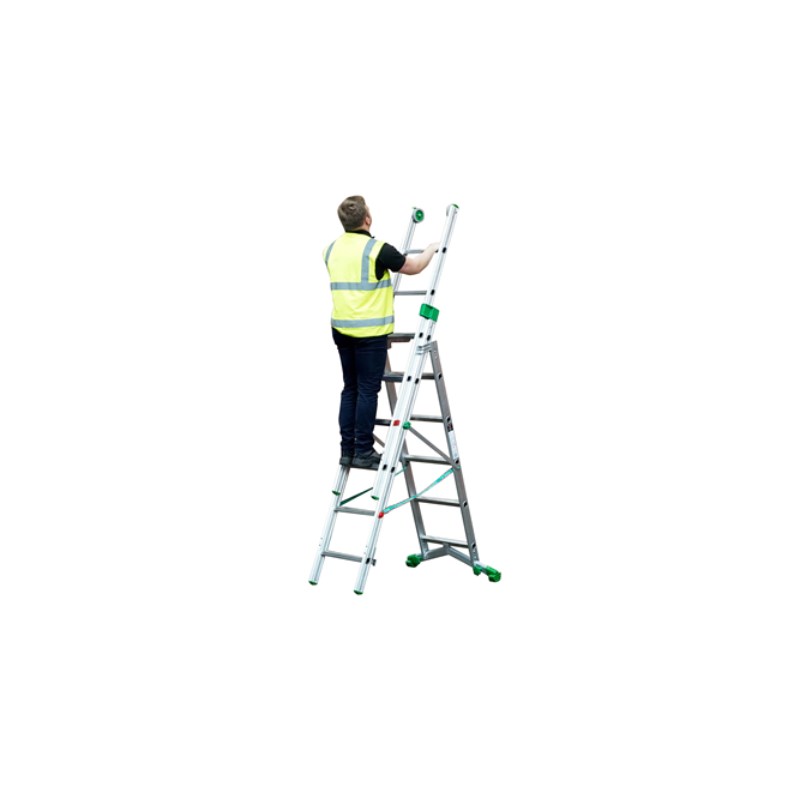 TB Davies 1300-054 2.9m Heavy-Duty Aluminium Combination Ladder