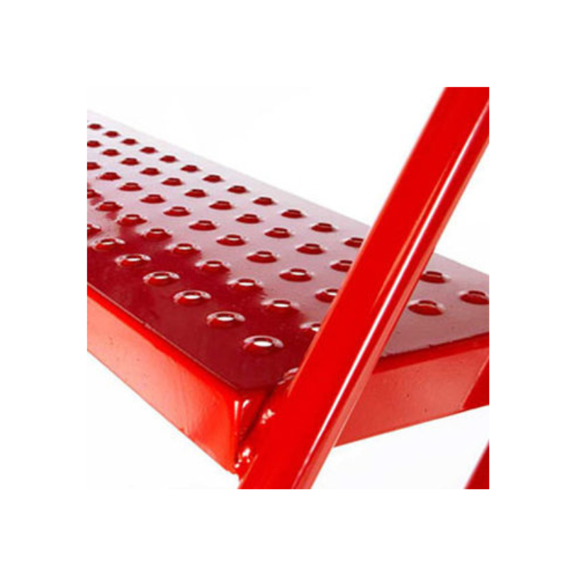 TB Davies 2019-014 14 Tread Heavy-Duty Mobile Safety Step - Punched Tread
