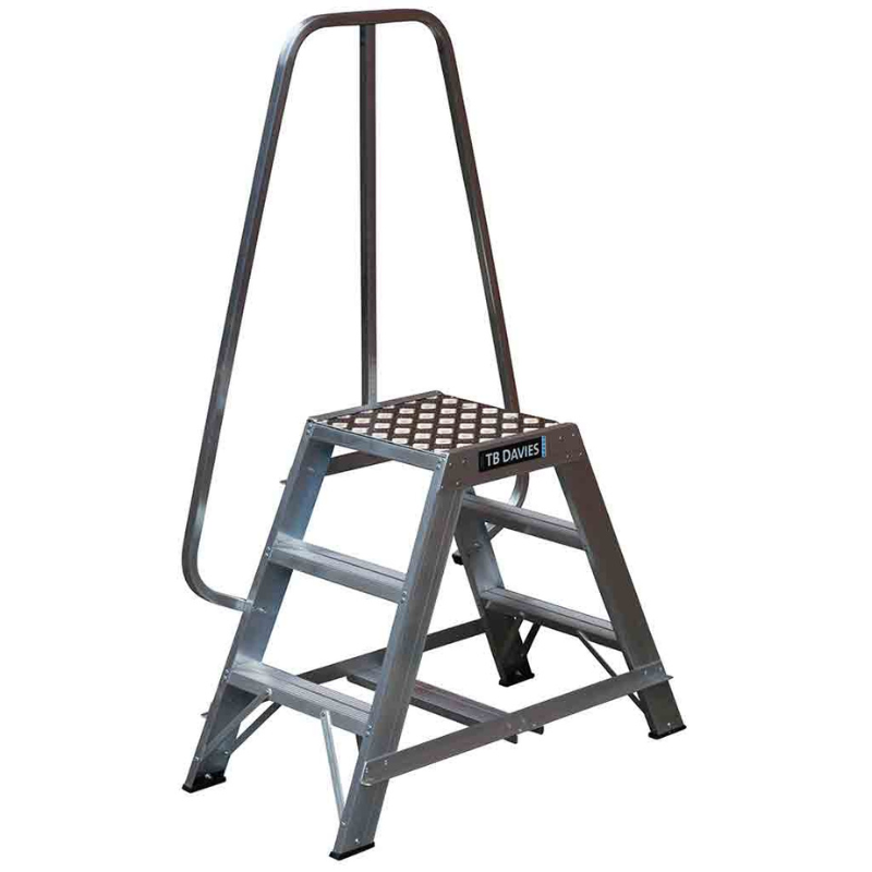 TB Davies 1272-003 3 Tread Heavy-Duty Double Sided Machine Step