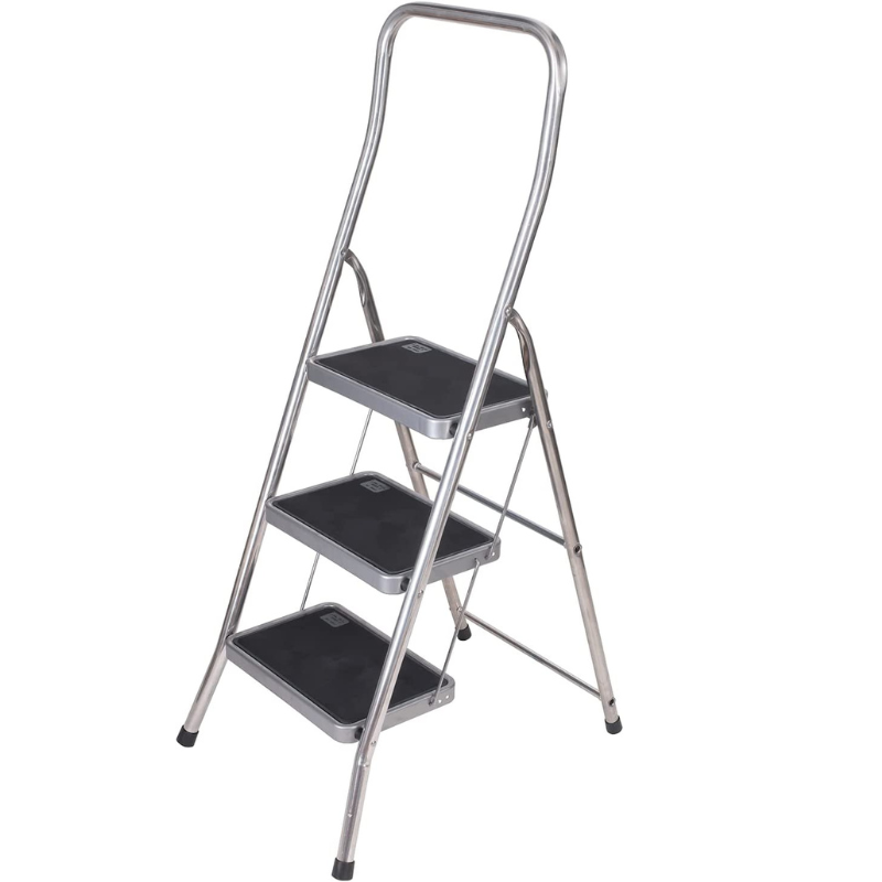 TB Davies 1216-083 3 Tread High Rail Aluminium Step Stool