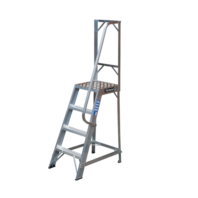 TB Davies 1271-004 4 Tread Heavy-Duty Single Sided Machine Step