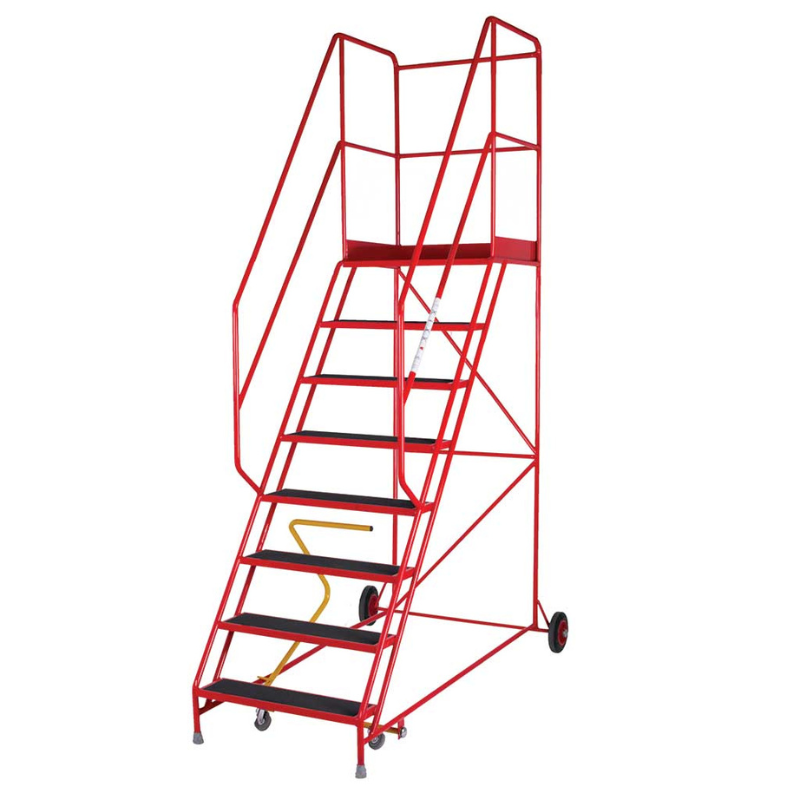 TB Davies 2020-008 8 Tread Heavy-Duty Mobile Safety Step - Anti-slip Tread