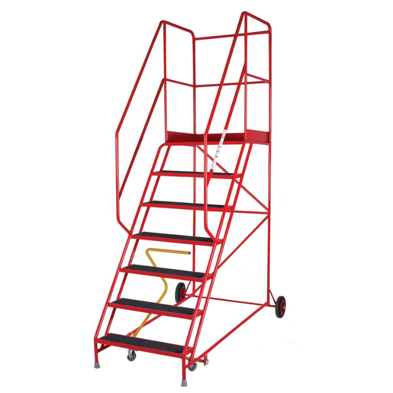 TB Davies 2020-007 7 Tread Heavy-Duty Mobile Safety Step - Anti-slip Tread