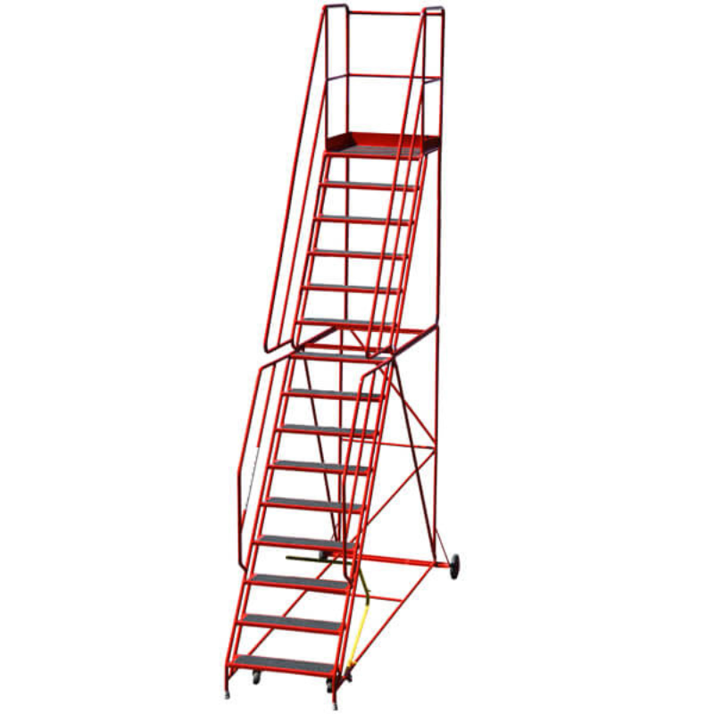 TB Davies 2019-005 5 Tread Heavy-Duty Mobile Safety Step - Punched Tread