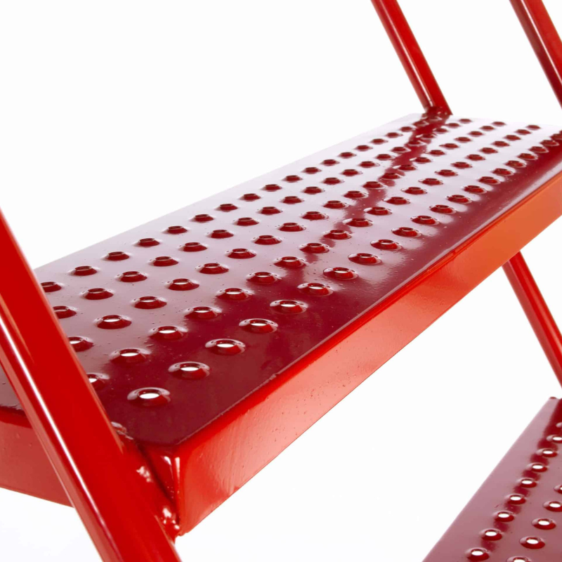 TB Davies 2019-005 5 Tread Heavy-Duty Mobile Safety Step - Punched Tread