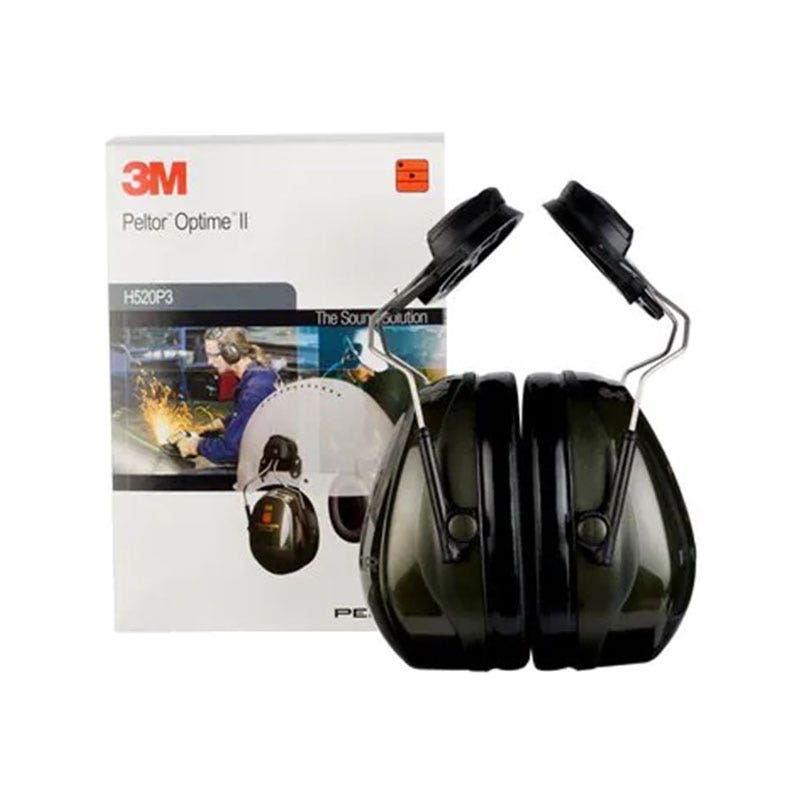 3M PELTOR Optime II Ear Defenders, 30 dB, Green, Helmet Mounted attachment, H520P3A-410-GQ