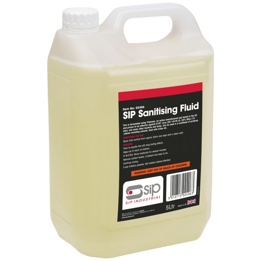 SIP 02406 5ltr Sanitising Fluid