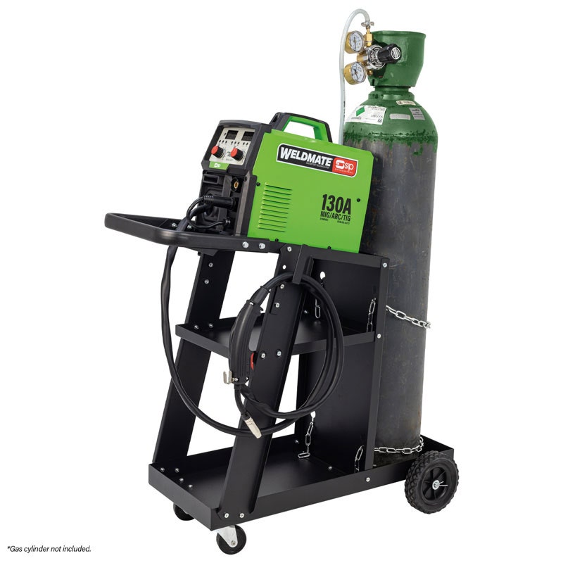 SIP 05737CART WELDMATE® AUTOPLUS 130A MIG/ARC/TIG Synergic Welder with Cart Package