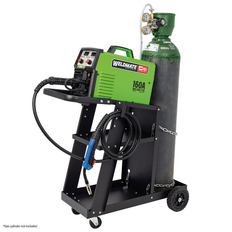 SIP 05738CART WELDMATE® AUTOPLUS 160A MIG/ARC/TIG Synergic Welder with Cart Package