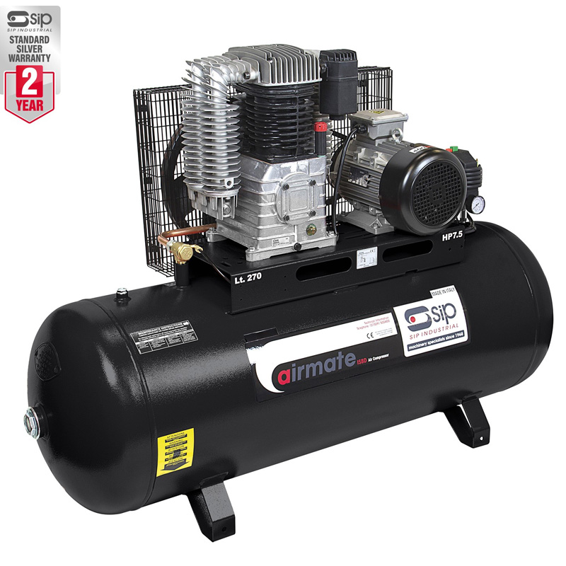 SIP 06291 Airmate Industrial Super ISBD7.5/270 Belt Drive Air Compressor 